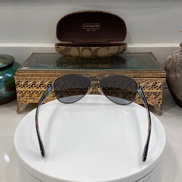Coach - Kristina Sunglasses - Frames EUC, Lenses Poor, Beach/Rx Opp - Coach Case - Picture 9 of 17